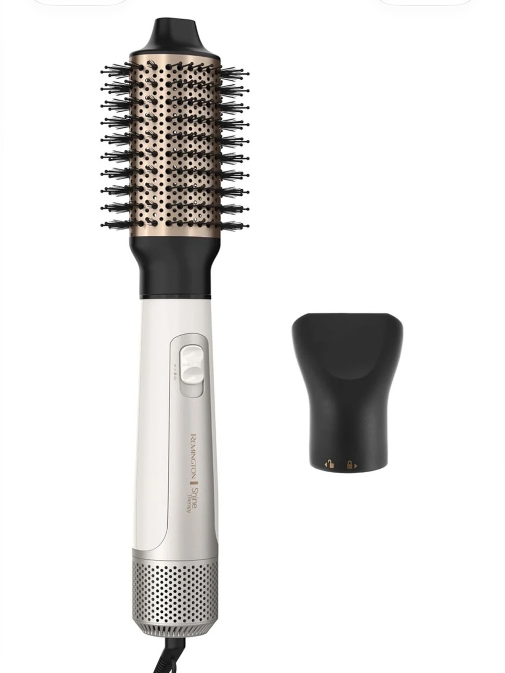 NEW Remington Shine Therapy Hair Dryer Brush 2.4” Oval Hot Air DRYER Keratin